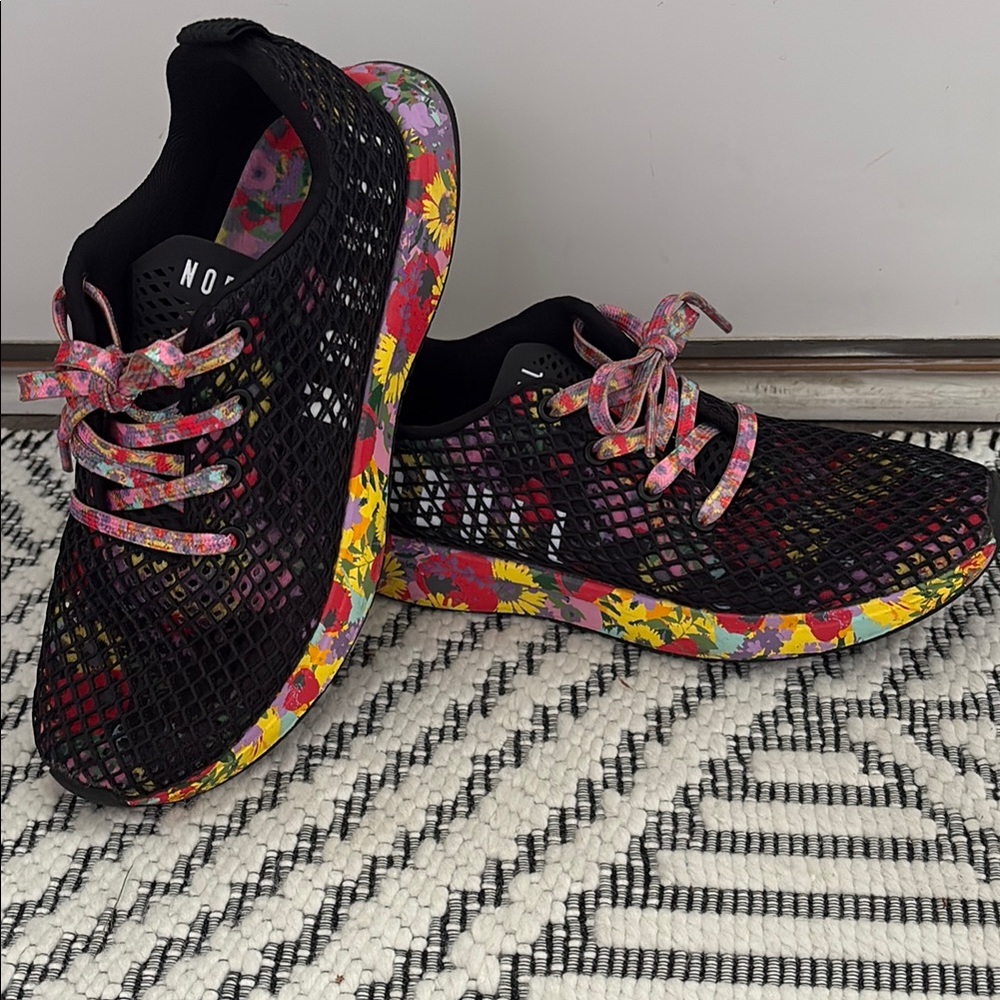 NOBULL Black Sneakers with Modern Knit Design